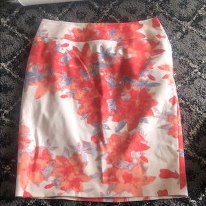 Halogen floral pencil skirt